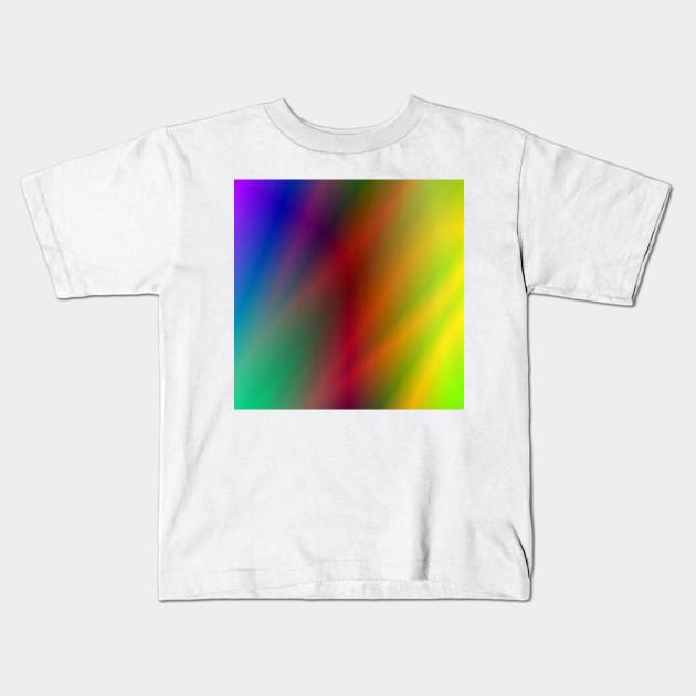 colorful abstract rainbow pattern background Kids T-Shirt by Artistic_st